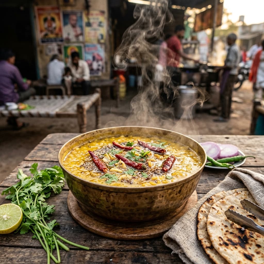 Dal & Sabzi (दाल और सदाबहार सब्जी) - Agrawal Dhaba Katni Specialty